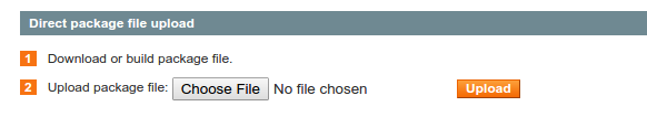 Direct package file upload